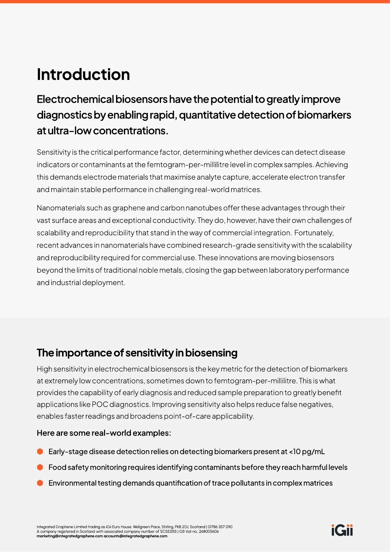 Drive Higher Sensitivity in Electrochemical Biosensors — page 2 of 7
