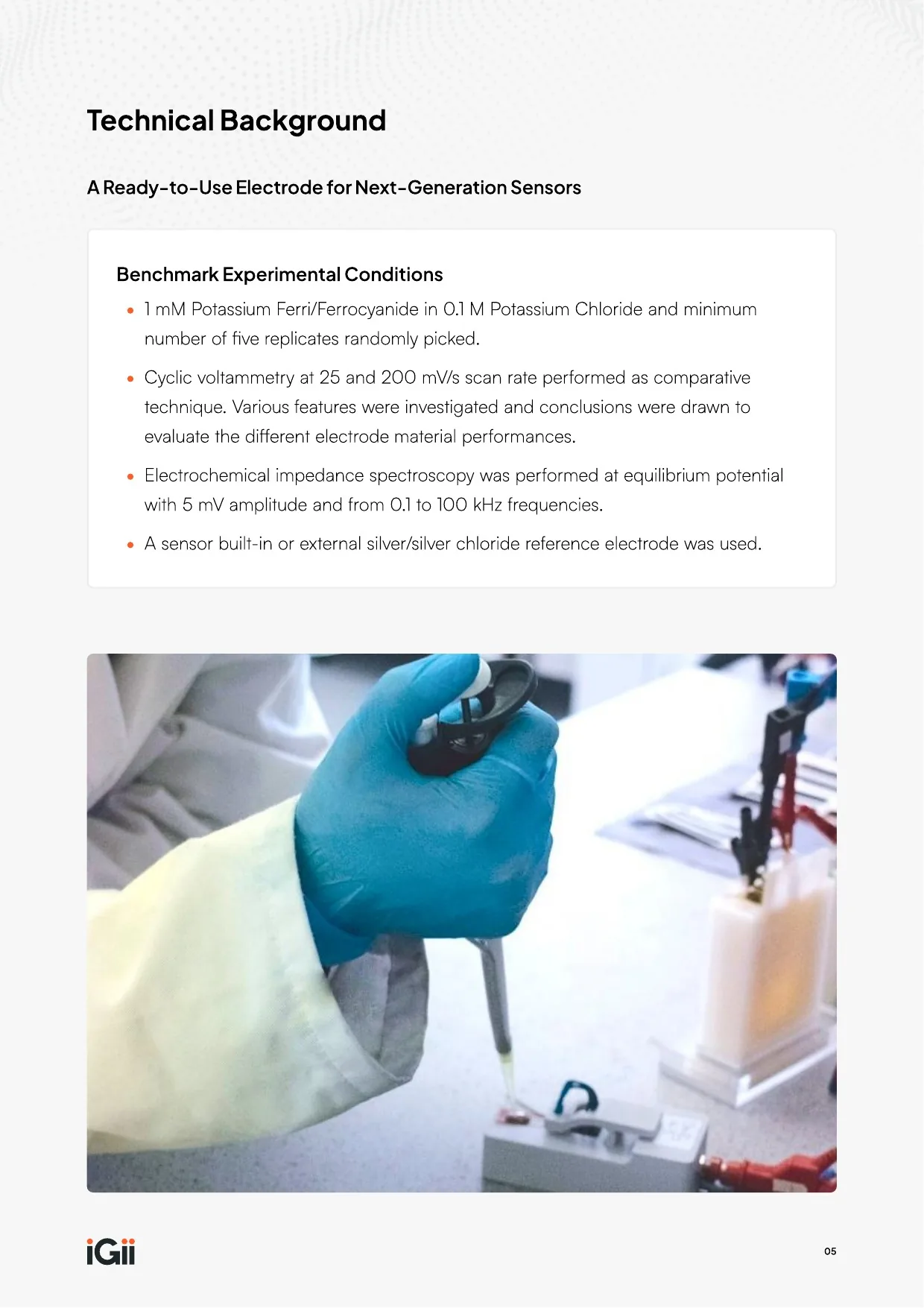 Gii-Sens Electrode Performance Comparison — page 5 of 14