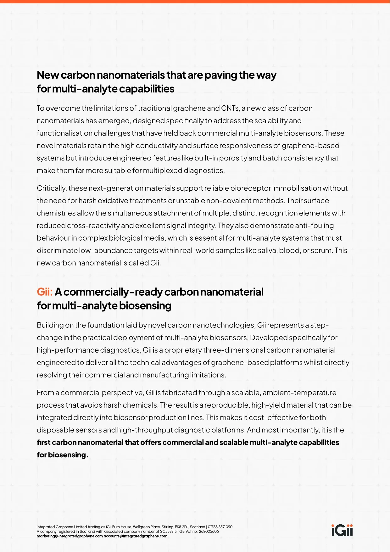 How Carbon Nanomaterials Enable Multi-Analyte Diagnostics — page 5 of 6